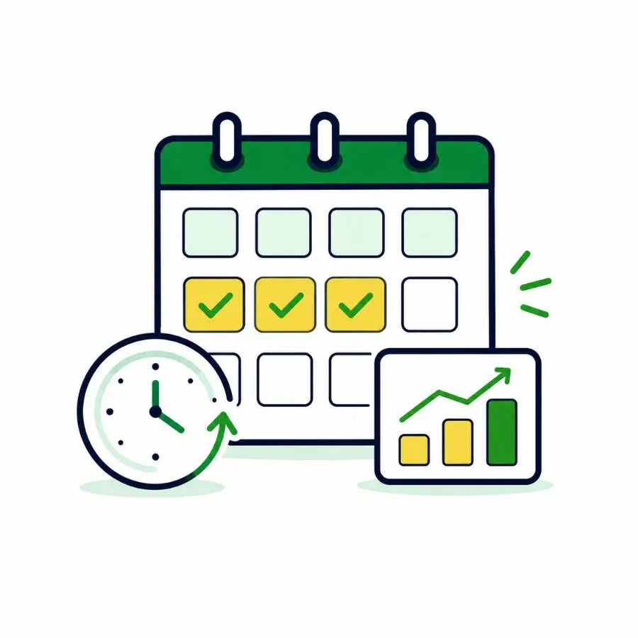 3日間の変化を確認して継続を判断するイメージ