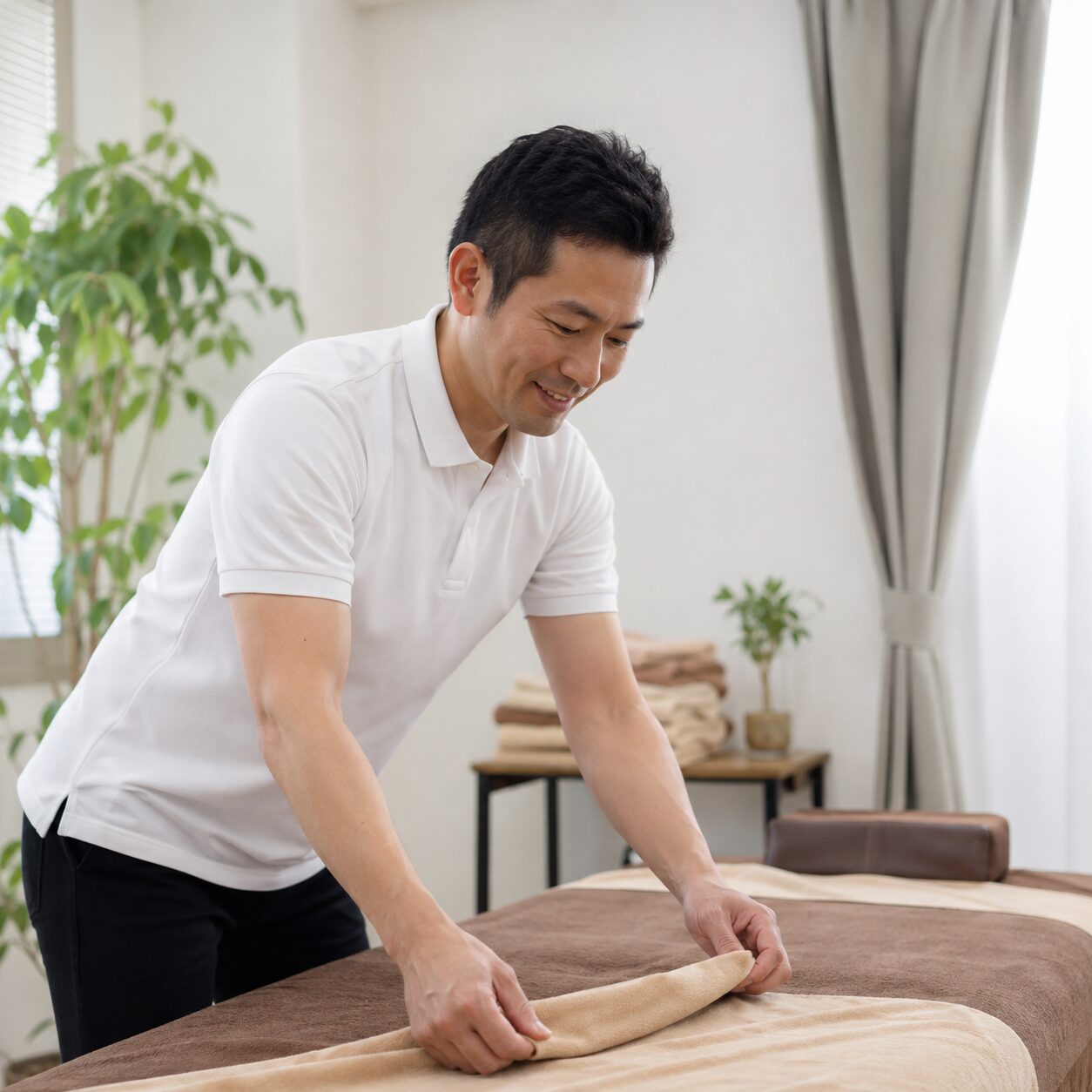 30代男性・訪問整体師のお客様の写真